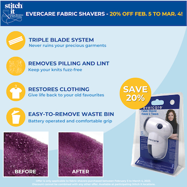 20% Off Fabric Shavers From Until March 4th! icon