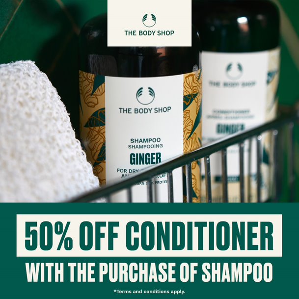 50% off Conditoner with a purchase of Shampoo icon