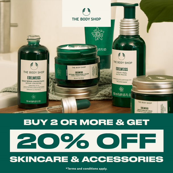 20% OFF 2 or more SKINCARE ITEMS icon