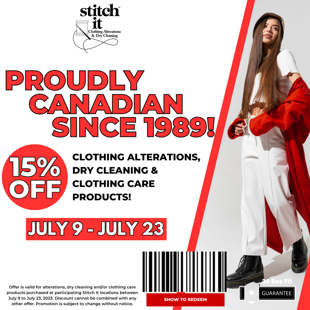 Get 15% Off Clothing Alterations, Dry Cleaning, and Products at Stitch It! icon