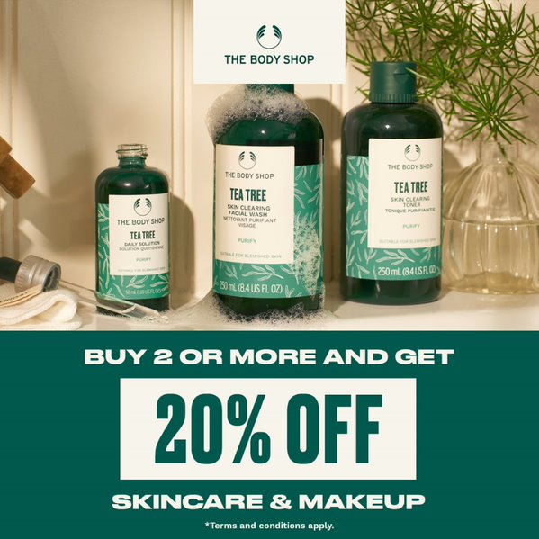 20% 2 or more Skincare and Make Up! icon