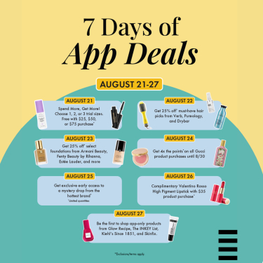 Attention all beauty lovers! The 7 Days of App Deals is on at Sephora! icon