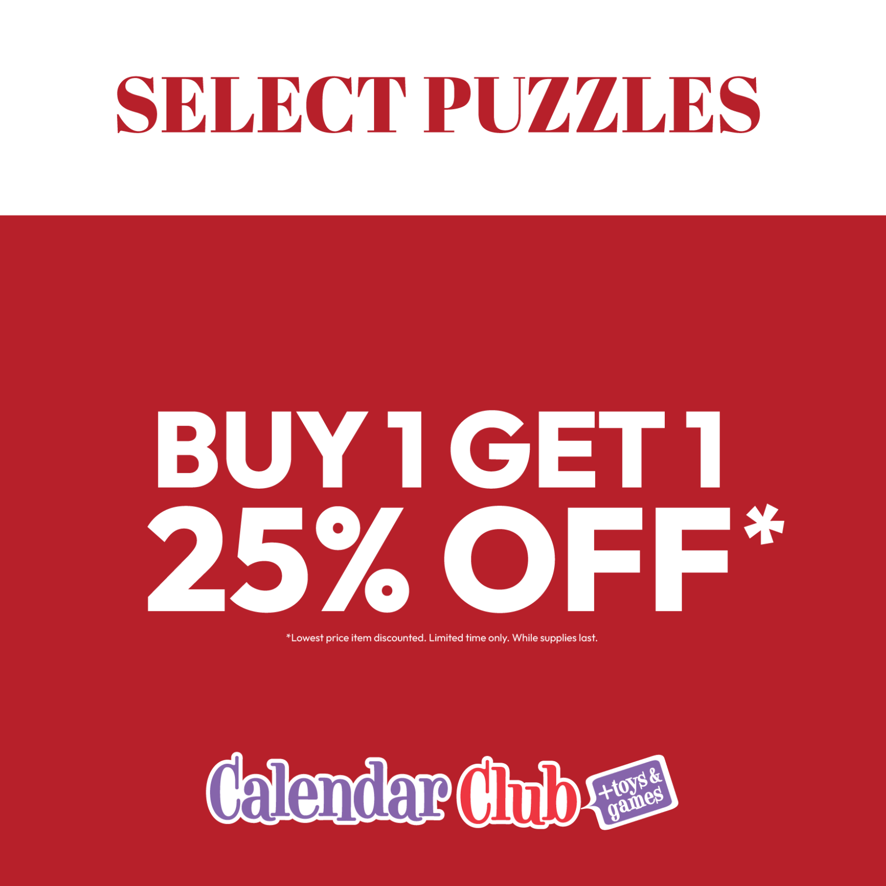 Buy One Puzzle, Get One 25% Off! icon