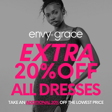 20% off ALL dresses + all tax free off all outerwear icon