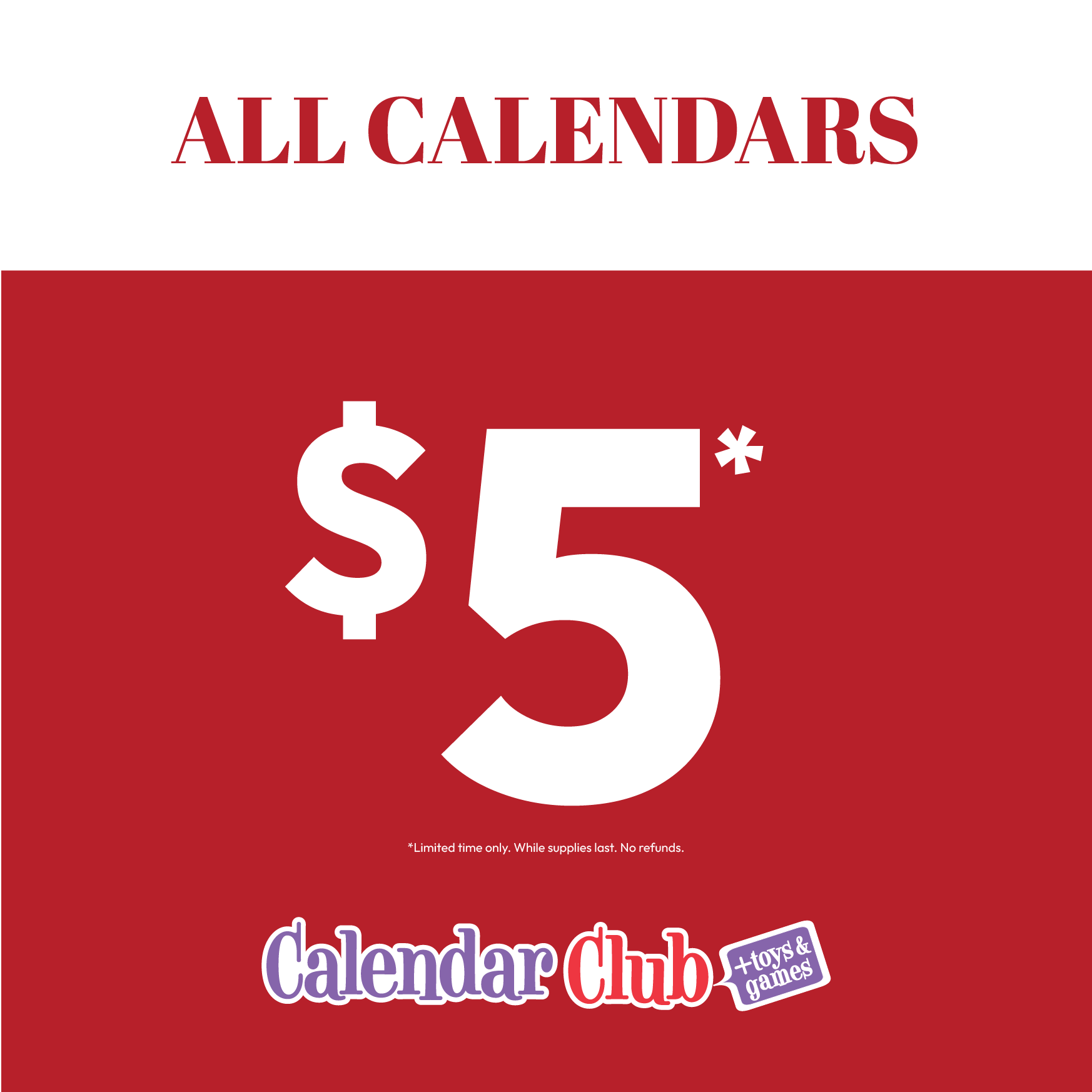 All Calendars $5! icon