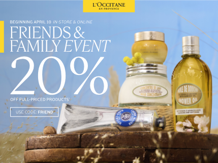 Friends and Family Event! 20% OFF icon