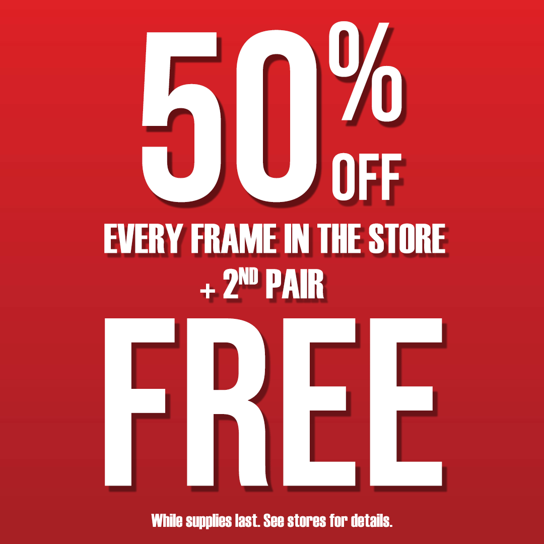 50% Off Frames + 2nd Pair Free icon