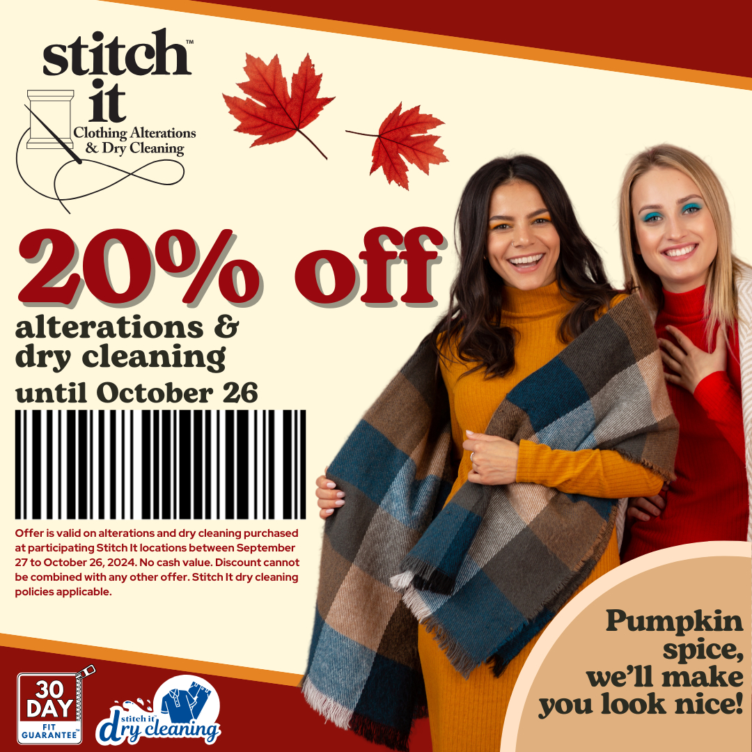 Stitch It – Save 20% at Stitch It until October 26, 2024! icon