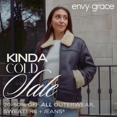20-50% off all outerwear, sweaters and jeans! icon