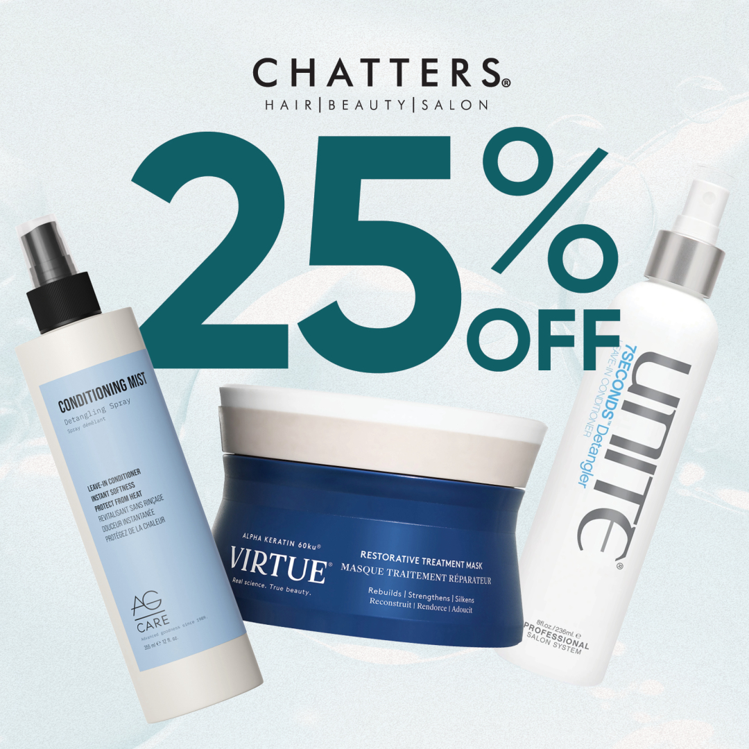 Chatters Hair Salon – Get Your Hydration Favourites 25% off at Chatters icon