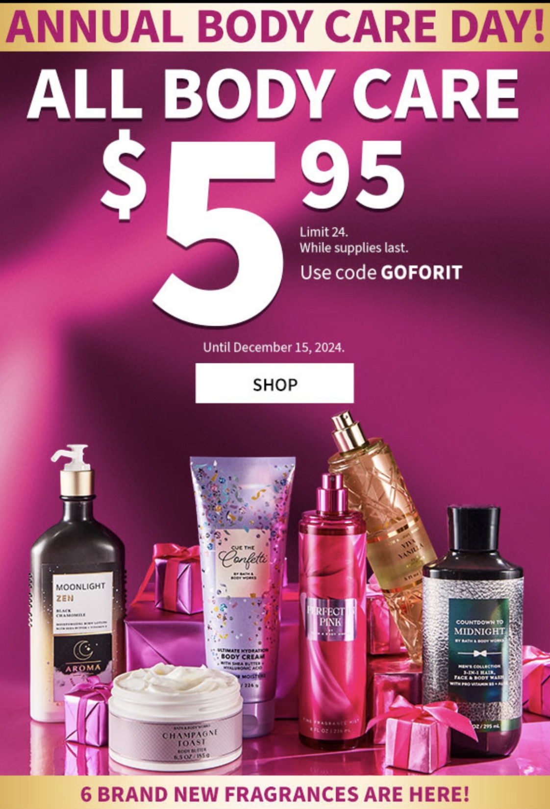 ANNUAL BODY CARE EVENT IS FINALLY HERE icon
