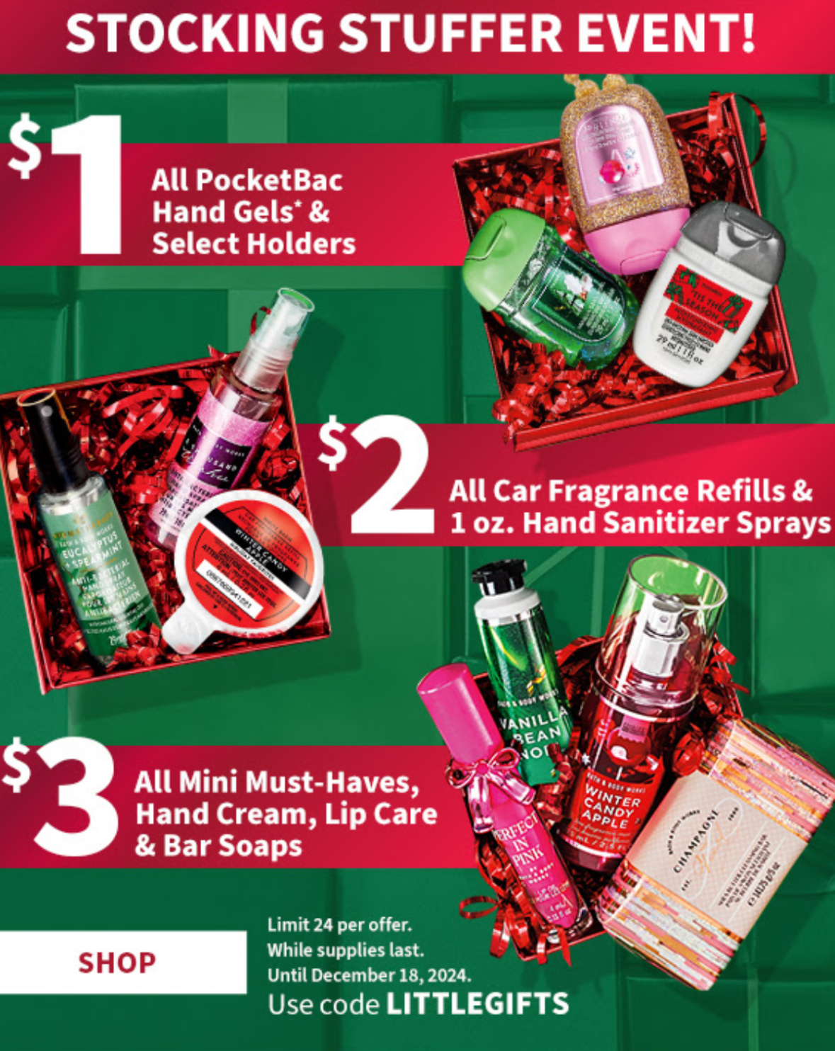 $1,$2,&amp;$3 STOCKING STUFFER SALE icon