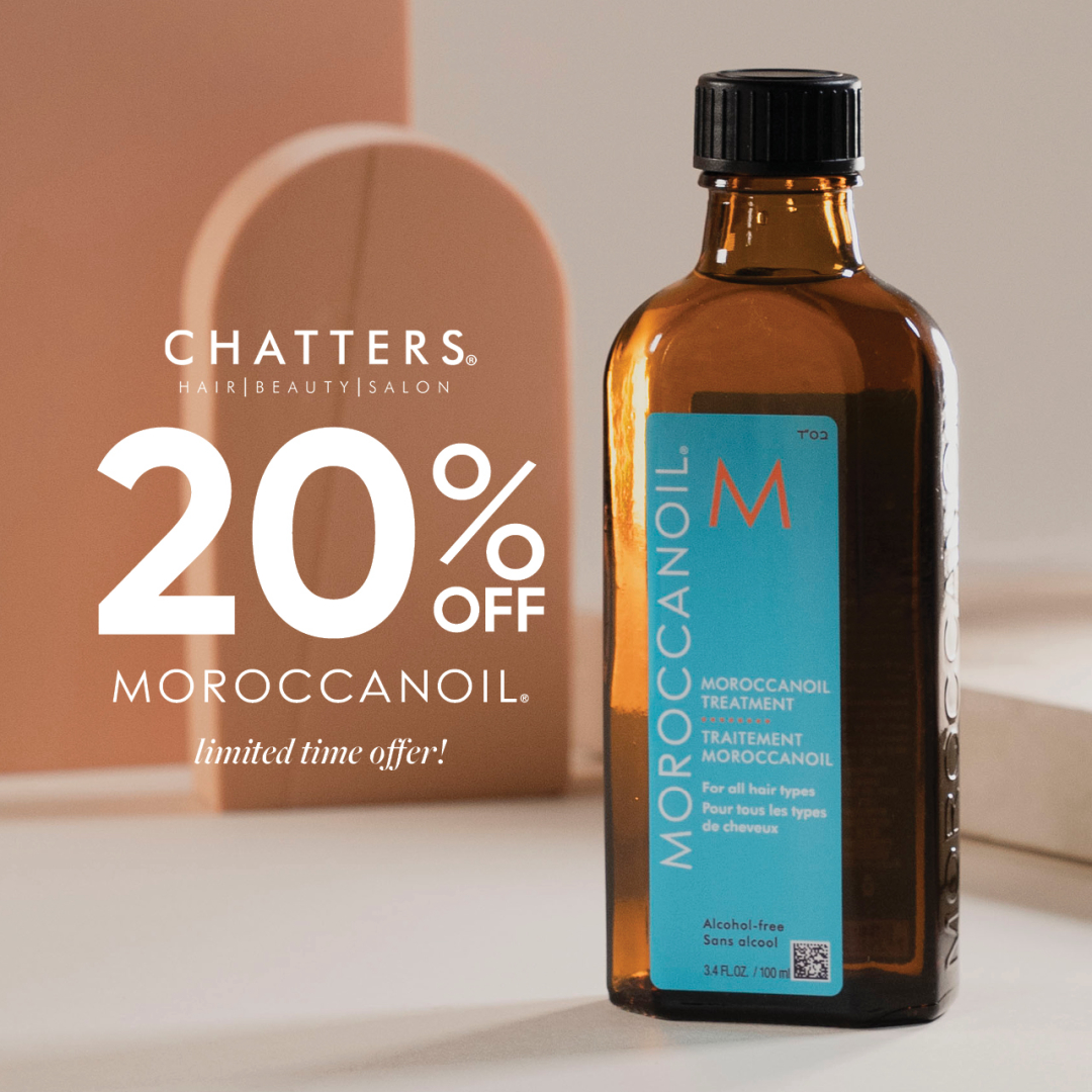 Shop 20% off Moroccanoil only at Chatters icon