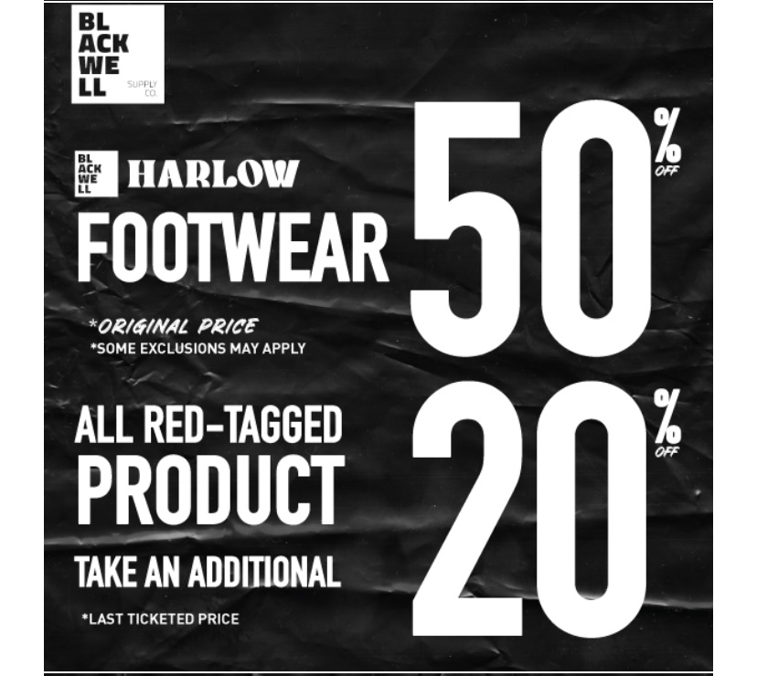 Blackwell &amp; Harlow footwear 50%off icon