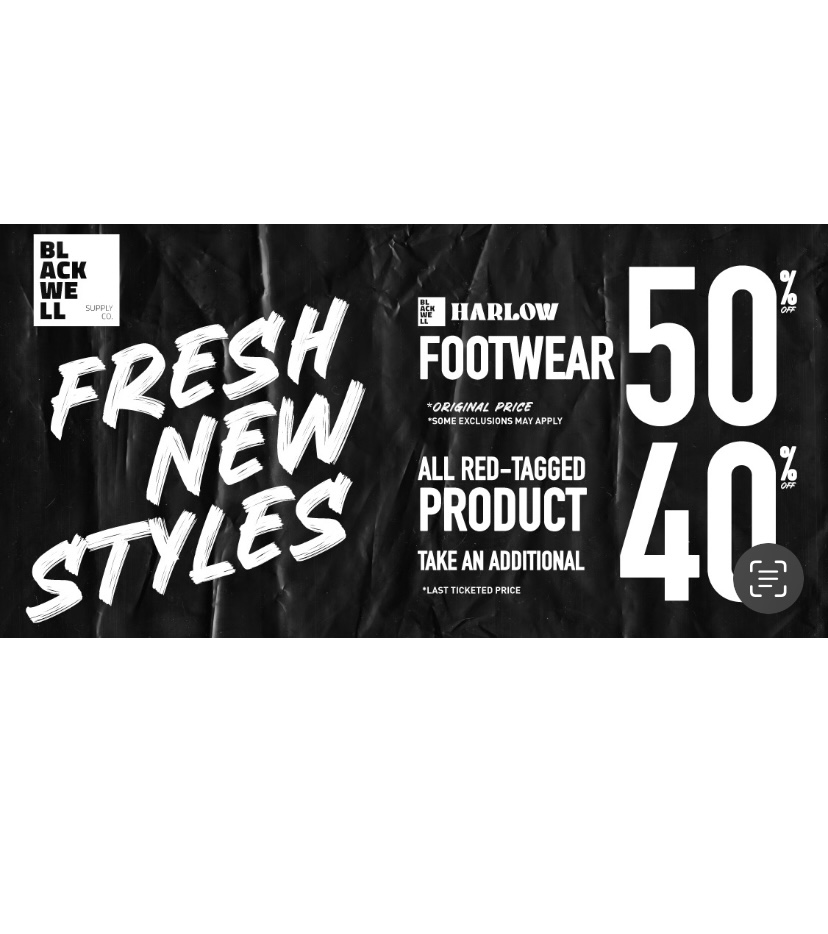 Blackwell &amp; Harlow Footwear 50% off icon