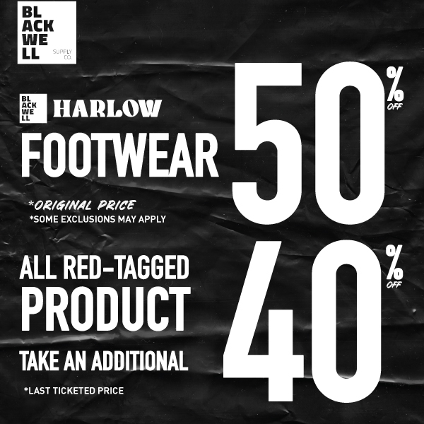 Blackwell and Harlow Footwear 50% off original price icon