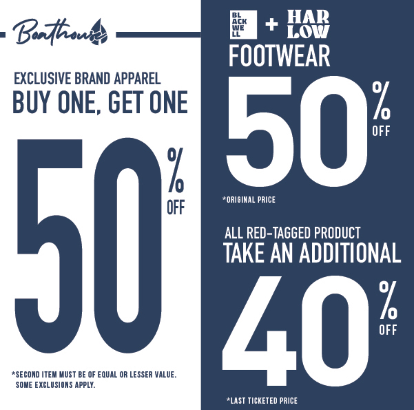 BOGO & TAKE AND ADDITIONAL 40% OFF SALE icon
