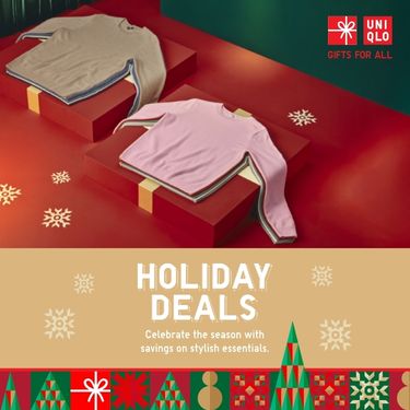 Find the perfect gift at UNIQLO -Winter essentials for everyone on your list. icon