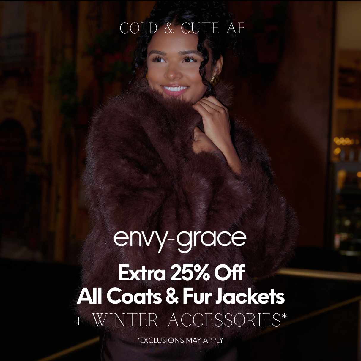 25% Off All Coats, Fur Jackets &amp; Winter Accessories icon