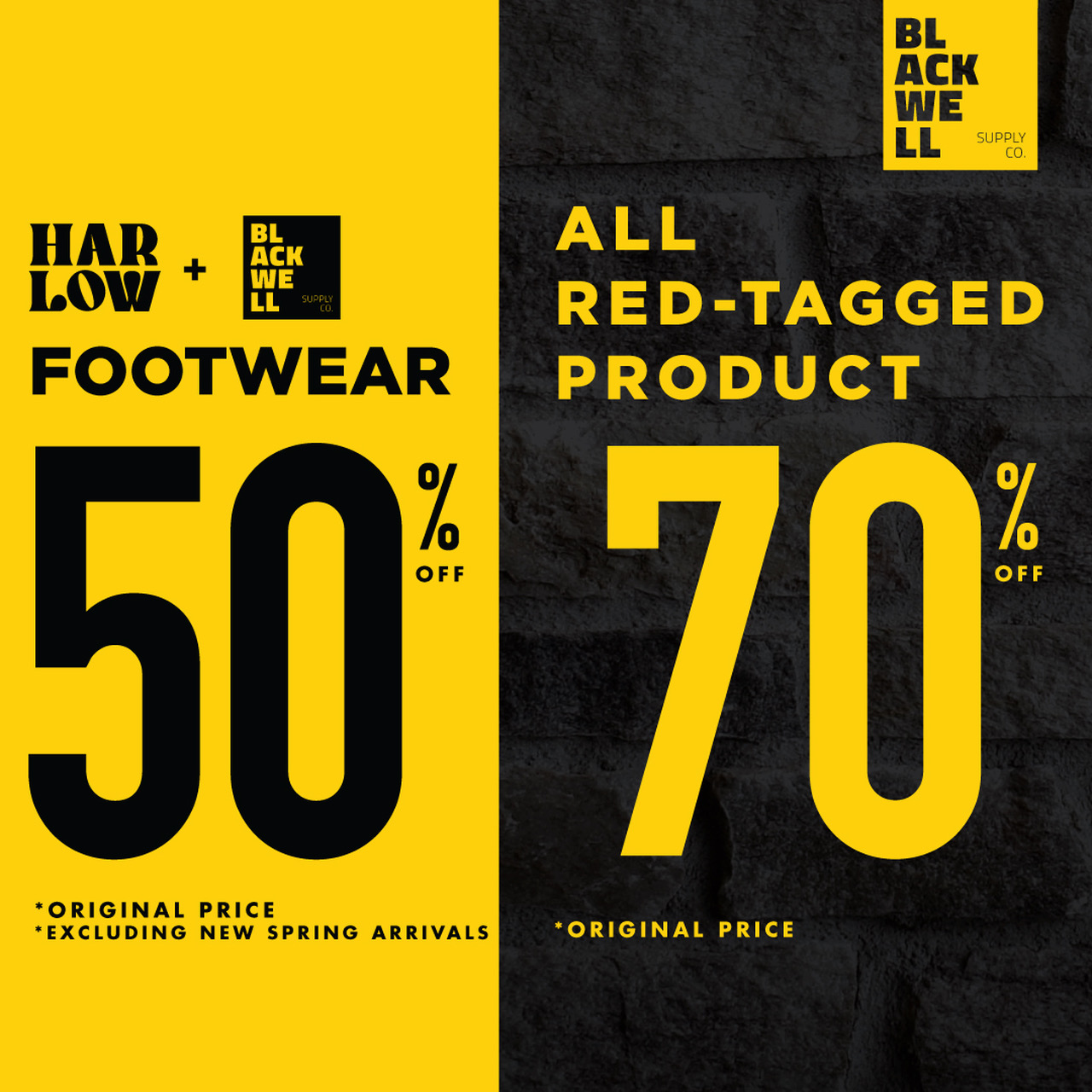50% OFF Harlow & Blackwell Footwear icon
