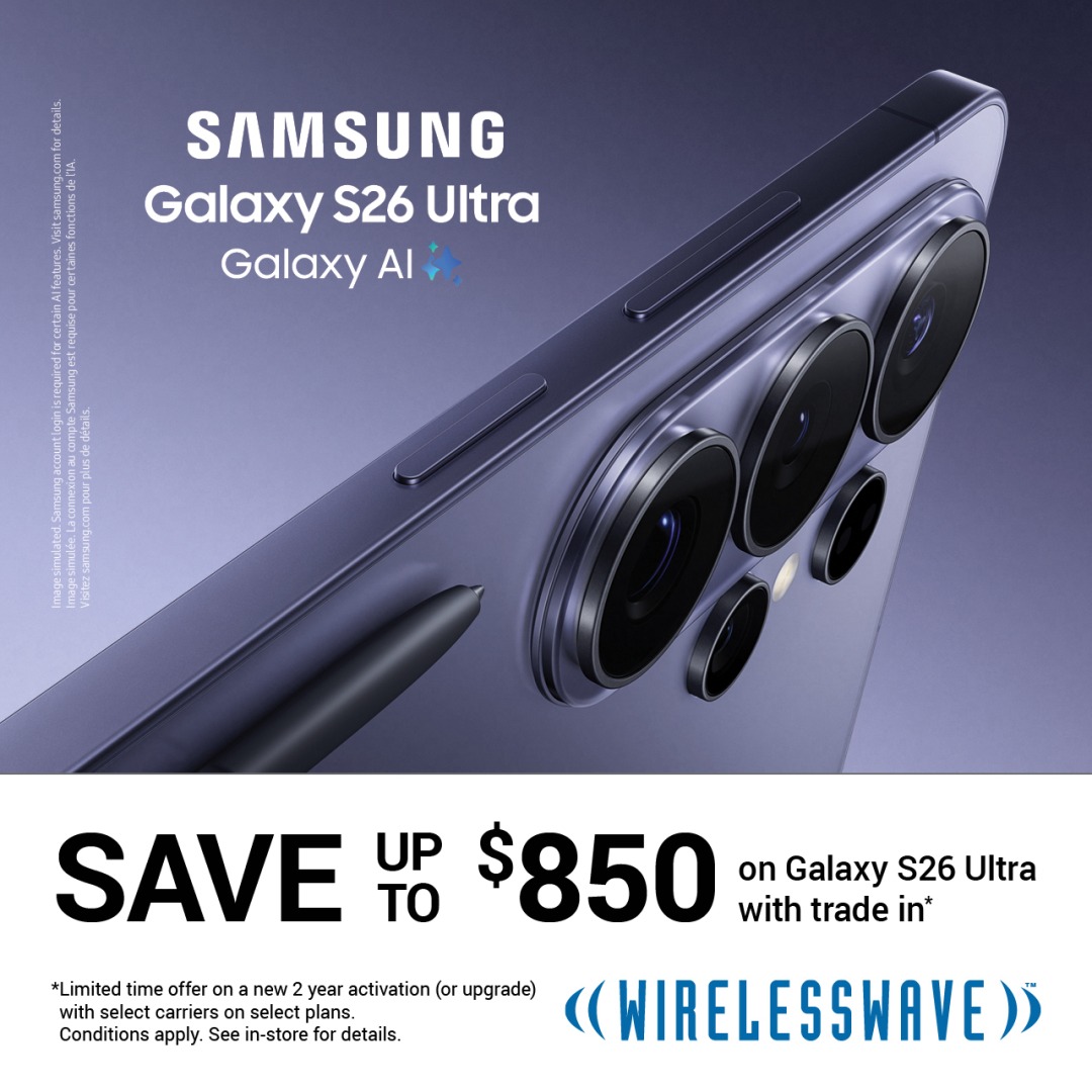 Save up to $850 on Galaxy S26 Ultra with trade in* icon