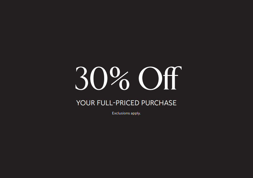 30% off your full-price purchase icon