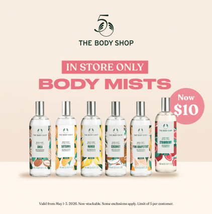 Flash Sale: Body Mists $10 icon