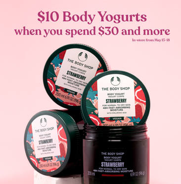 $10 Body Yogurts with $30 Spend icon