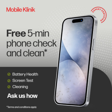 Free 5-min phone check and clean* icon