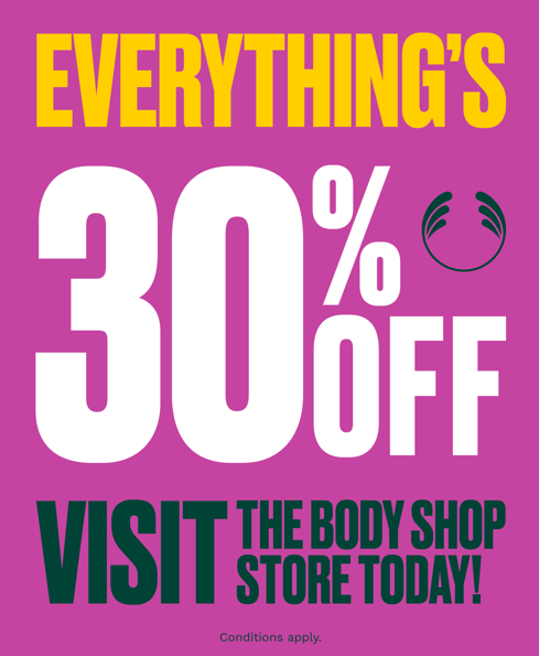 30% Off Everything In-Store icon