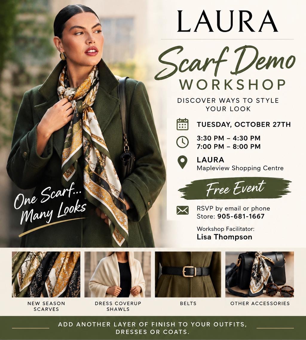 LAURA Scarf Demo Workshop