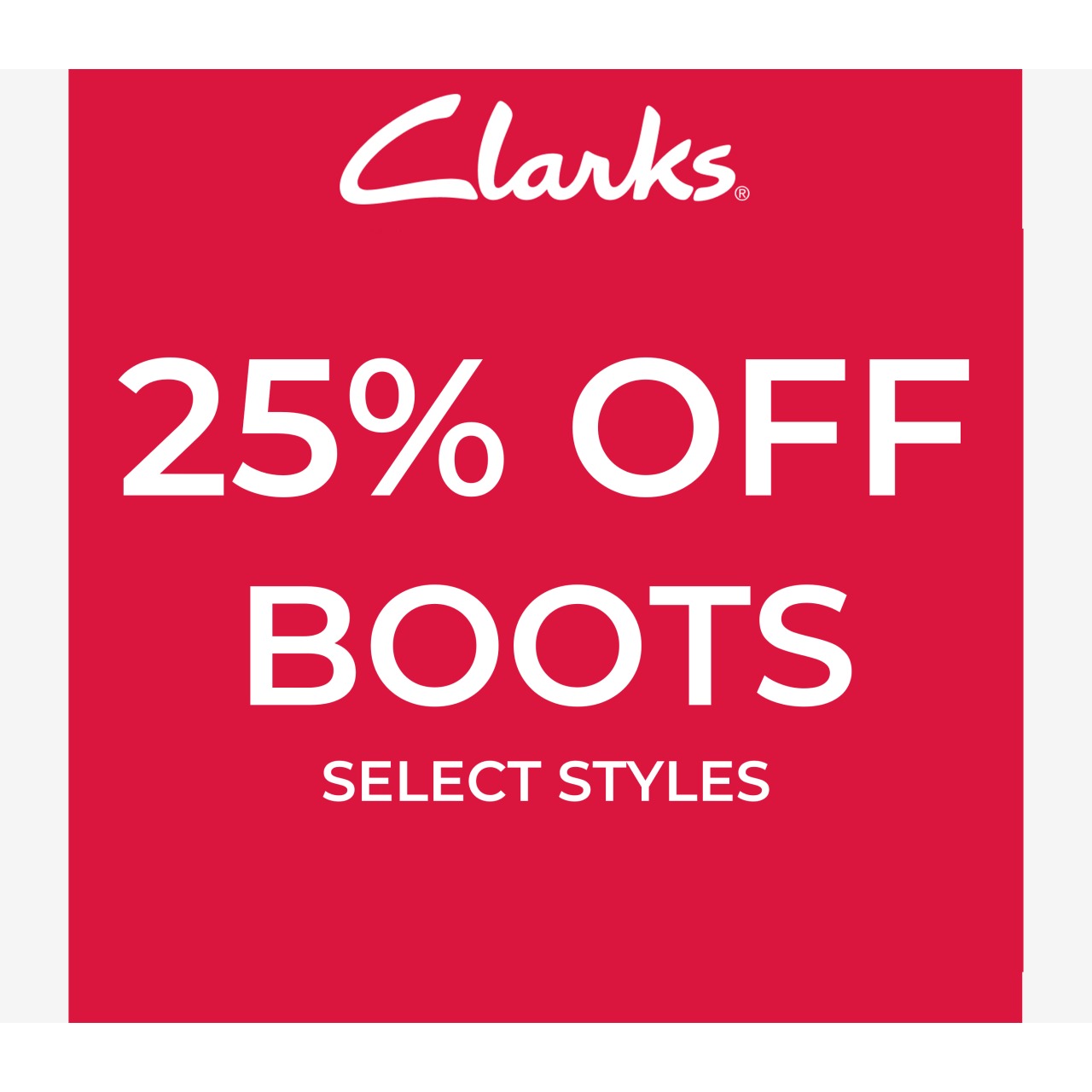 25% Off Boots