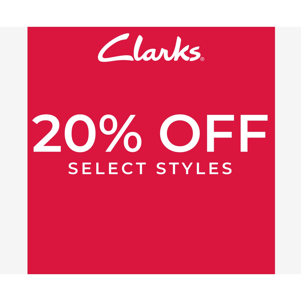 20% Off Select Styles